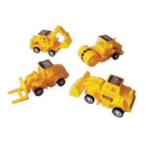 Construction Toy Truck Favours (4 pack)