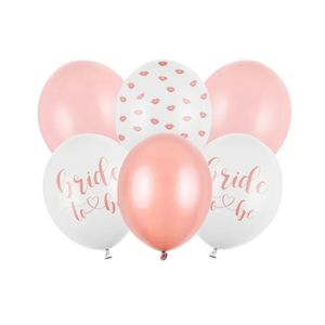Pink & White Bride To Be 30cm Balloons (6 pack)