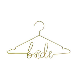 Bridal Shower Hens: Gold Bride Hanger