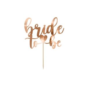 Bride To Be Rose Gold Cake Topper