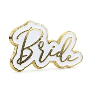 Bridal Shower Hens: Bride Enamel Pin