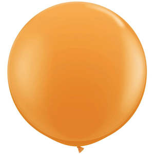 Orange Giant 90cm Round Balloon
