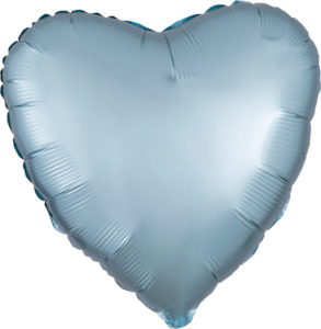 Pastel: Pastel Blue Foil Heart Balloon