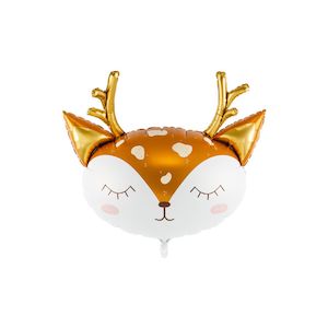 Orange: Giant Reindeer Face Balloon
