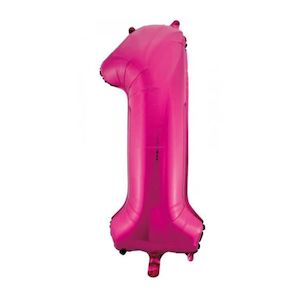 Barbie: Magenta Pink Giant Number Balloon