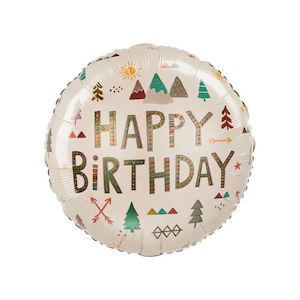 Outdoor Adventure Happy Birthday Balloon