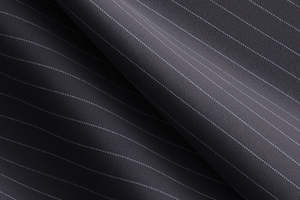 SUIT: Made to Measure Navy & White Pinstripe 2 Piece Suit (customized RMB8DCE3FP-244338)