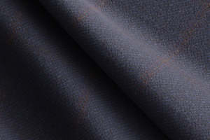 JACKET: Made to Measure Blue, Rust & Red Windowpane Check Blazer (customized RMB07CA1CP-244327)