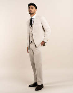 Best Sellers: Malta Beige Linen Blend Suit