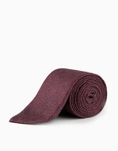 3 Items Save 70: Dark Mauve Textured Silk Tie
