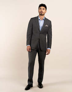 Race Ready: Cooper Grey Sharkskin Two Trouser Suit