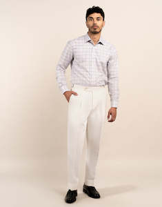 Race Ready: Evans White Linen Blend Trouser