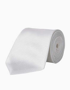 Hire: White Texture Tie