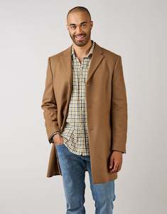Recycled Wool Collection: Williams Tobacco Overcoat