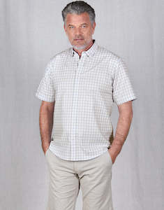 Fathers Day Gift Guide: Raglan Blue Check Short Sleeve Shirt