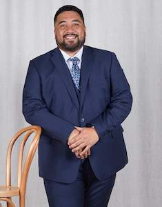 Essential Range Size Guaranteed: Cooper Blue Nailhead Suit Jacket