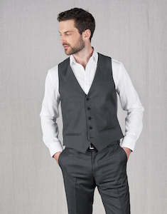 Essential Range Size Guaranteed: Churchill Steel Blue Nailhead Waistcoat