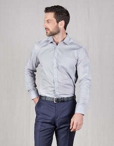 Mens Check Shirts: Sinatra Brown & Blue Micro-Check Shirt