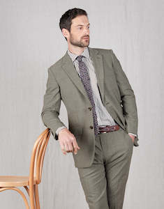 Two Piece Suit: Cooper Brown Textured Stretch Two Piece Suit