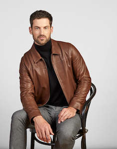 Ryder Tobacco Leather Jacket