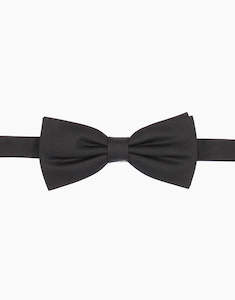 Mens Bow Ties: Black Silk Bow Tie