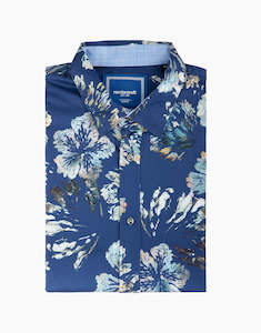 Selected Shirts 99 Each: Waihi Blue Floral Short Sleeve Shirt