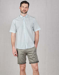 Raglan Green Diamond Short Sleeve Shirt