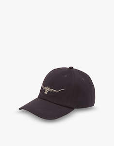 R.M. Williams Steers Head Navy Logo Cap