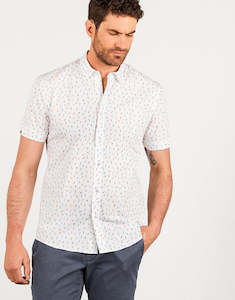 Waihi Ice Cream Print Short Sleeve Shirt