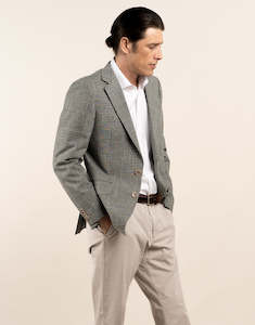 Mens Jackets: Hawker Green Guncheck Blazer