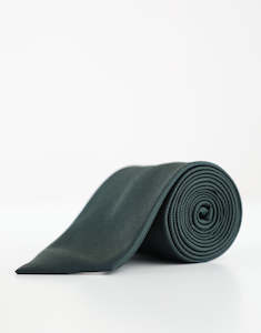 Essentials: Dark Olive Green Textured Silk Tie