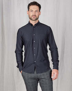 Merino Clothing Accessories: Ohope Navy Merino Wool Shirt