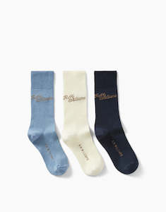 Gift Guide: R.M.Williams Script Sock 3 Pk