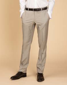 Hire: Lautner Beige Sharkskin Trouser