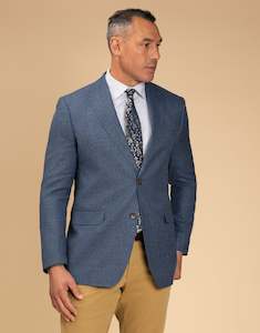 Summer Essentials For Men: Lyon Blue Textured Blazer