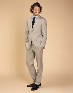 Tall Mens Clothing: Cooper Beige Sharkskin Suit