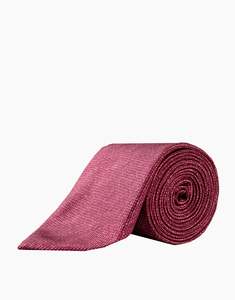 Business Casual: Brick Red Twill Italian Silk Tie