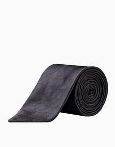 Business Casual: Black Floral Diamond Italian Silk Tie