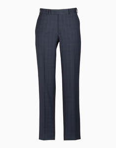 Back To Work Essentials: Lotus Navy Birdseye Check Suit Trouser