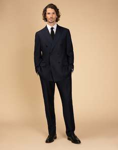 Essentials: Doppio Navy Twill Suit