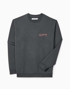 R M Williams: R.M. Williams Flinders Crew Vintage Black Sweatshirt
