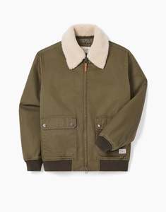 R.M. Williams Mardan Olive Twill Bomber Jacket
