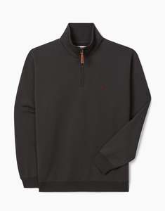 R M Williams: R.M. Williams Mulyungarie 1/4 Zip Charcoal Sweatshirt