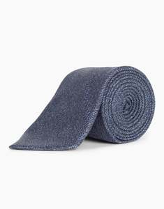 Winter Essentials: Mineral Blue Textured Italian Silk Tie