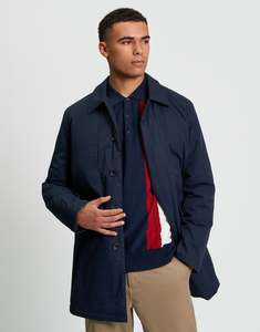Back To Work Essentials: Ben Sherman Waxed Car Coat Dark Navy