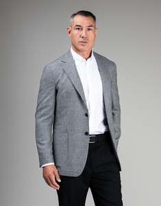 Malta Black & White Houndstooth Blazer