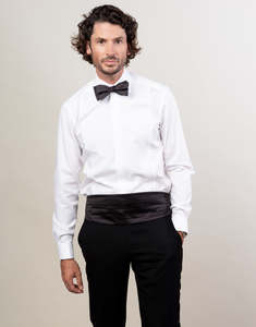 Avalon White Marcella Tuxedo Shirt