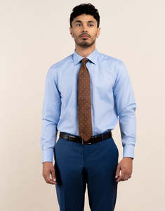 Banks Light Blue Diamond Weave Shirt