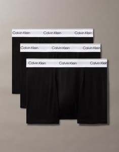 Calvin Klein Icon Cotton Stretch 3pk Black Relaxed Trunks