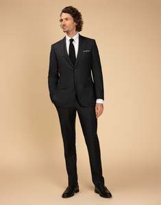 Essentials: Cooper Charcoal Twill Suit